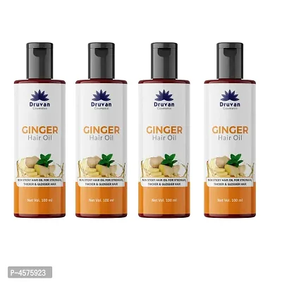 Cosmetic Ginger Hair Oil  For Hair Growth- Pack Of 4 (100 ml)