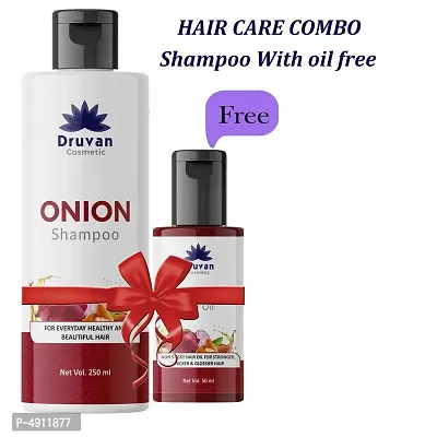 Onion Shampoo - Promotes Hair Growth, Controls Hair Fallnbsp;nbsp;(250 ml) (pack of 1) + onion oil 50 ml free