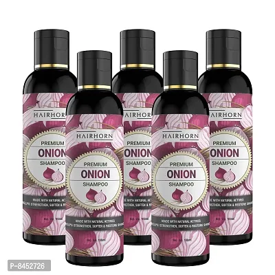 Onion Hair Fall Shampoo For Hair Growth And Hair Fall Control, With Onion Oil And Plant Keratin 100 ml , Pack Of 5