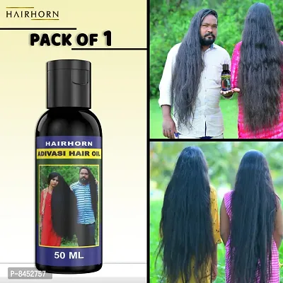 Hairhorn Adivashi Oil All Type Of Hair Problem Herbal Growth Hair Oil Latest Oil 50 ml-thumb0