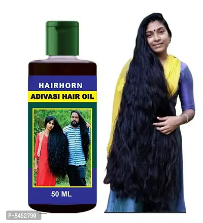 Adivasi  Hairhorn Premium Quality Of Hair Medicine For Hair Growth Anti Dandruff Prevent Hair Fall 50 Ml Hair Oilnbsp;nbsp;, Pack Of 2-thumb0