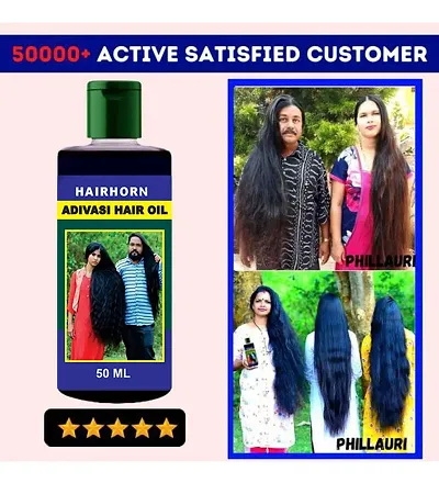 Hairhorn Adivasi Herbal Hair Oil For Fast Hair Growth And Dandruff Control Hair Oil