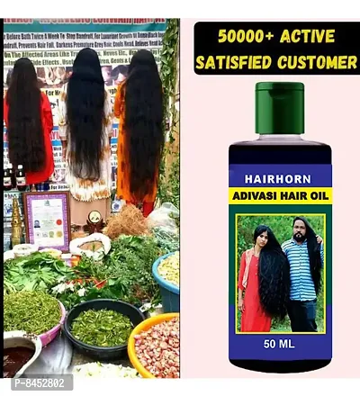 Hh Adivasi Herbal Hair Oil For Hair Regrowth - 50 Ml Hair Oilnbsp;nbsp;, Pack Of 3