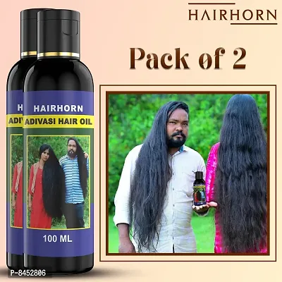 Hairhorn Adivasi Jadibuti Hair Oil - 100 ml each, Pack Of 2