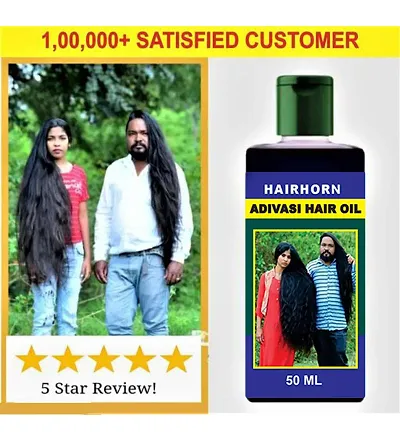 Hairhorn Adivasi Herbal Hair Oil For Fast Hair Growth And Dandruff Control Hair Oil