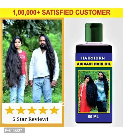 Hair Horn Pure And Natural Aadivasi Hair Oil 50 Ml , Pack Of 3