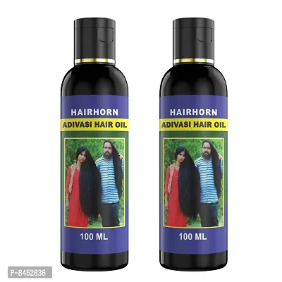 Hairhorn Adivasi Herbal Premium Hair Oil 100 ml , Pack Of 2