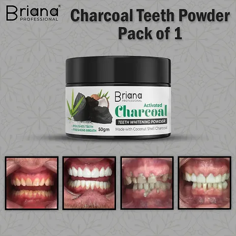 Charcoal Tooth Powder Toothpaste Teeth Whitening 50gm