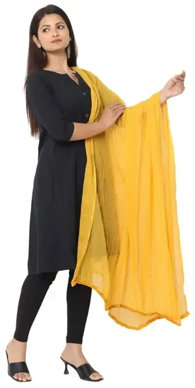 Stylish Cotton Solid Dupatta for Women