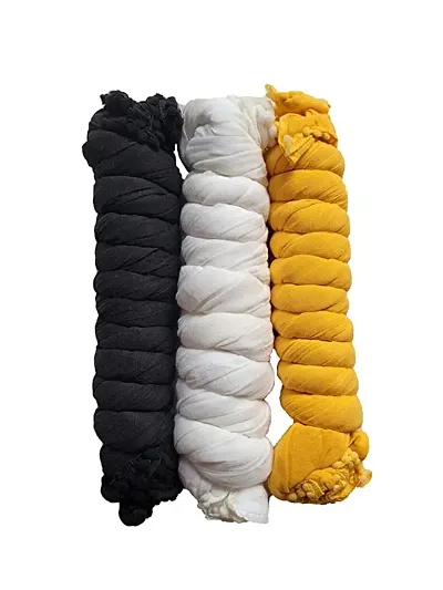 Elite Solid Dupattas For Women Pack Of 3