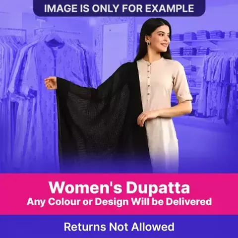 Elite Cotton Blend Solid Dupattas For Women