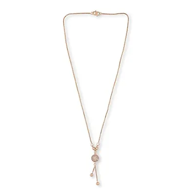 Charming Jewellery Multi Wearing CZ Round Shape Necklace Pendant Necklace Diamond Women/Girls Accessories