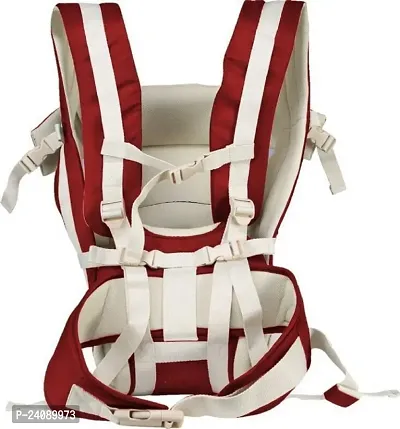 Stylish Red Adjustable Cotton Baby Carrier Bag-thumb0
