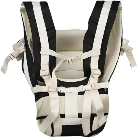 Stylish Black Adjustable Cotton Baby Carrier Bag