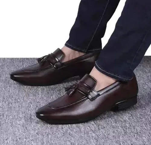 Stylish Black Rubber Formal Shoes For Men