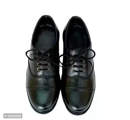 Stylish Black Rubber Formal Shoes For Men-thumb0