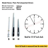 Epoxy Fusion Silent Clock Movement for Wall Clock (12mm) with Imported Needles, Wall Clock Machine, Machine for Wall Clock, Battery Operated Wall Clock Movement (Pack of 2) (Style 4)-thumb2