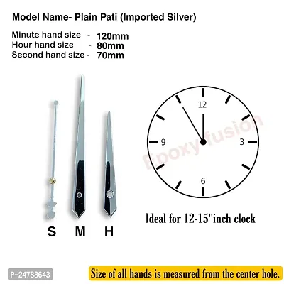 Epoxy Fusion Silent Clock Movement for Wall Clock (12mm) with Imported Needles, Wall Clock Machine, Machine for Wall Clock, Battery Operated Wall Clock Movement (Pack of 2) (Style 4)-thumb3