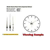 Epoxy Fusion Wall Clock Hands, Wall Clock Glossy Hands, Imported Clock Hands, Wall Clock Needles, Wall, Wall Clock Needles, Clock Hands for Resin Clock (Set of 3) (Silver Plain Pati)-thumb2