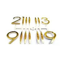 Epoxy Fusion 3D Glossy Numeric Letters for Clock Making, Big Plastic Number with Glossy Finish for Resin Clock, Numbers for Wall Clock, DIY Numbers for Wall Clock.(Set of 1) (Big Gold)-thumb2