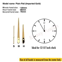 Epoxy Fusion Silent Clock Movement for Wall Clock (12mm) with Imported Needles, Wall Clock Machine, Machine for Wall Clock, Battery Operated Wall Clock Movement (Pack of 2) (Style 5)-thumb1