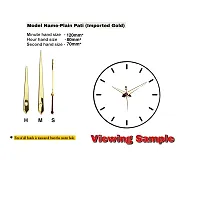 Epoxy Fusion Wall Clock Hands, Wall Clock Glossy Hands, Imported Clock Hands, Wall Clock Needles, Wall, Wall Clock Needles, Clock Hands for Resin Clock (Set of 3) (Gold Plain Pati)-thumb2