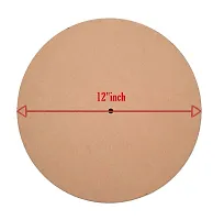 Epoxy Fusion DIY 12 inch Round MDF (3.5mm),Quartz Set for Resin Art Work Painting, Wood Sheet Craft, Alcohol Ink Art, Fluid Art  Other Decoration. MDF Wall Clock set for DIY (Gold) (Without Numbers)-thumb4