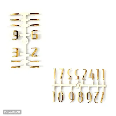 Epoxy Fusion 3D Glossy Numeric Letters for Clock, Acrylic Number for Resin Clock, Numbers for Wall Clock, DIY Numbers for Wall Clock.(Set of 2) (Style 2)