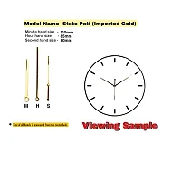 Epoxy Fusion Wall Clock Numbers and Hands, 12 Arabic Numbers with Needles, Numbers for DIY Clock Making, Needles Set for Wall Clock, Numbers Set for Clock Making (Set of 3) (Gold State Pati)-thumb2