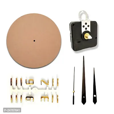 Epoxy Fusion DIY 12 inch (3.5mm) Resin Clock DIY kit, DIY Resin Clock kit, Resin Clock MDF kit, MDF kit for DIY Wall Clock. (Glossy Gold)-thumb0