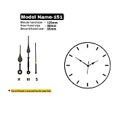 Epoxy Fusion Wall Clock Silent and Sweep Movement with Metal Hands and Numbers, 18mm Clock Movement with Numbers and Hands, Wall Clock Silent Mechanism Set (Set of 3) (151)-thumb4