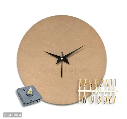 Epoxy Fusion 12'inch MDF for Wall Clock, Resin Wall Clock MDF kit, Resin Clock DIY Kit, Clock Machine for DIY Clock, Battery Operated DIY Wall Clock Set