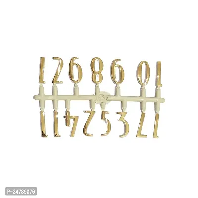 Epoxy Fusion Wall Clock Numbers and Hands, Numbers for DIY Clock Making, Numbers for Clock Resin Art, Needles Set for Wall Clock, Numbers Set for DIY Clock Making (Set of 3) (Gold State Pati)-thumb3