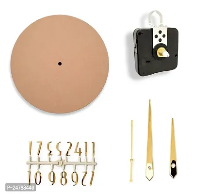 Epoxy Fusion DIY 12 inch (4.5mm) Resin Clock DIY kit, DIY Resin Clock kit, Resin Clock MDF kit, MDF kit for DIY Wall Clock. (PP_Gold)