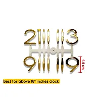 Epoxy Fusion 3D Glossy Numeric Letters for Clock Making, Big Plastic Number with Glossy Finish for Resin Clock, Numbers for Wall Clock, DIY Numbers for Wall Clock.(Set of 1) (Big Gold)-thumb3