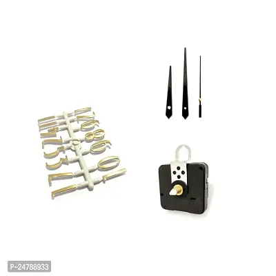 Epoxy Fusion Wall Clock Movement Set: Numbers, Metal Hands  Needles | DIY Clock Mechanism, Clock Movement kit,Clock Mechanism with Numbers and Hands (Pack of 1)