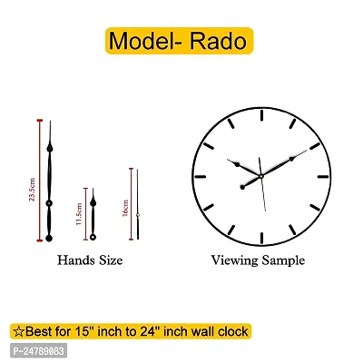 Epoxy Fusion Quartz Sweep Silent Movement Machine for Wall Clock, Wall Clock Needles Set Big, Wall Clock Machine and Hands Set Big- 23.5x11.5x16cm (MxHxS) (Rado)-thumb4