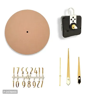 Epoxy Fusion DIY 12 inch (4.5mm) Resin Clock DIY kit, DIY Resin Clock kit, Resin Clock MDF kit, MDF kit for DIY Wall Clock. (OSO) (Gold)