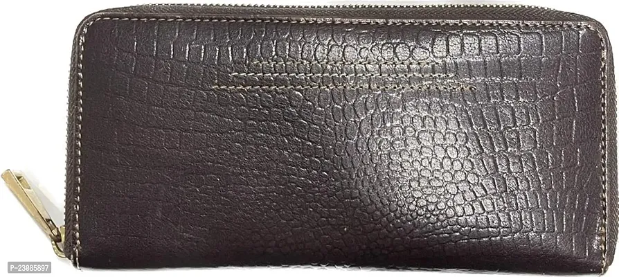 Ladies Brown leather wallet-thumb0