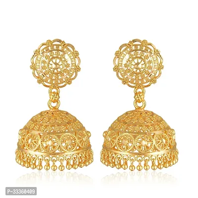 Stylish Golden Alloy Earring For Women-thumb0