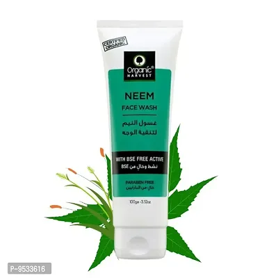Organic Harvest Neem Face Wash 100g / 3.25Oz.
