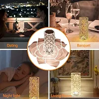 ShowsTopper  LED 3D Crystal Rose Diamond Table Lamp 16 Color Night Lamp, Diamond Table Lamp, USB Rechargeable Touch Sensor Crystal Table Lamp  with Remote Control for Home Decoration, Photography-thumb3