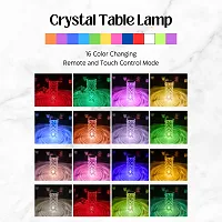 ShowsTopper  LED 3D Crystal Rose Diamond Table Lamp 16 Color Night Lamp, Diamond Table Lamp, USB Rechargeable Touch Sensor Crystal Table Lamp  with Remote Control for Home Decoration, Photography-thumb4