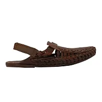 Brown Pattern Bantu Sandal-thumb1