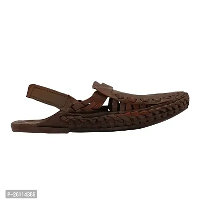 Brown Pattern Bantu Sandal-thumb2