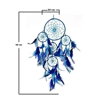 Mehruna Dream Catchers Wall Hangings for Home Decor Bedroom Livingroom Balcony Car Handmade Dreamcatcher with Lightening for Positivity Feathers Wall Decoration Items for Kids Room|20 x 1 x 40 cm-thumb2