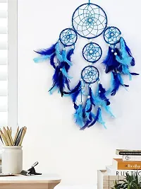 Mehruna Dream Catchers Wall Hangings for Home Decor Bedroom Livingroom Balcony Car Handmade Dreamcatcher with Lightening for Positivity Feathers Wall Decoration Items for Kids Room|20 x 1 x 40 cm-thumb4