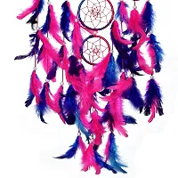 Mehruna Dream Catchers Wall Hangings for Home Decor Bedroom Livingroom Balcony Car Handmade Dreamcatcher with Lightening for Positivity Feathers Wall Decoration Items for Kids Room|55 x 15 cm-thumb4
