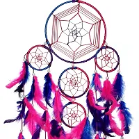 Mehruna Dream Catchers Wall Hangings for Home Decor Bedroom Livingroom Balcony Car Handmade Dreamcatcher with Lightening for Positivity Feathers Wall Decoration Items for Kids Room|55 x 15 cm-thumb3