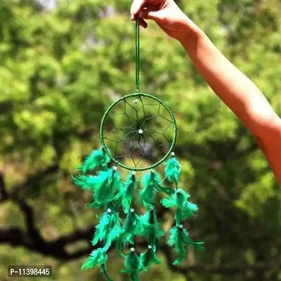 Mehruna Dream Dream Catchers Wall Hangings for Home Decor Bedroom Livingroom Balcony Car Handmade Dreamcatcher for Positivity Feathers Wall Decoration Items for Kids Room 18inch, Pack of 2-thumb3